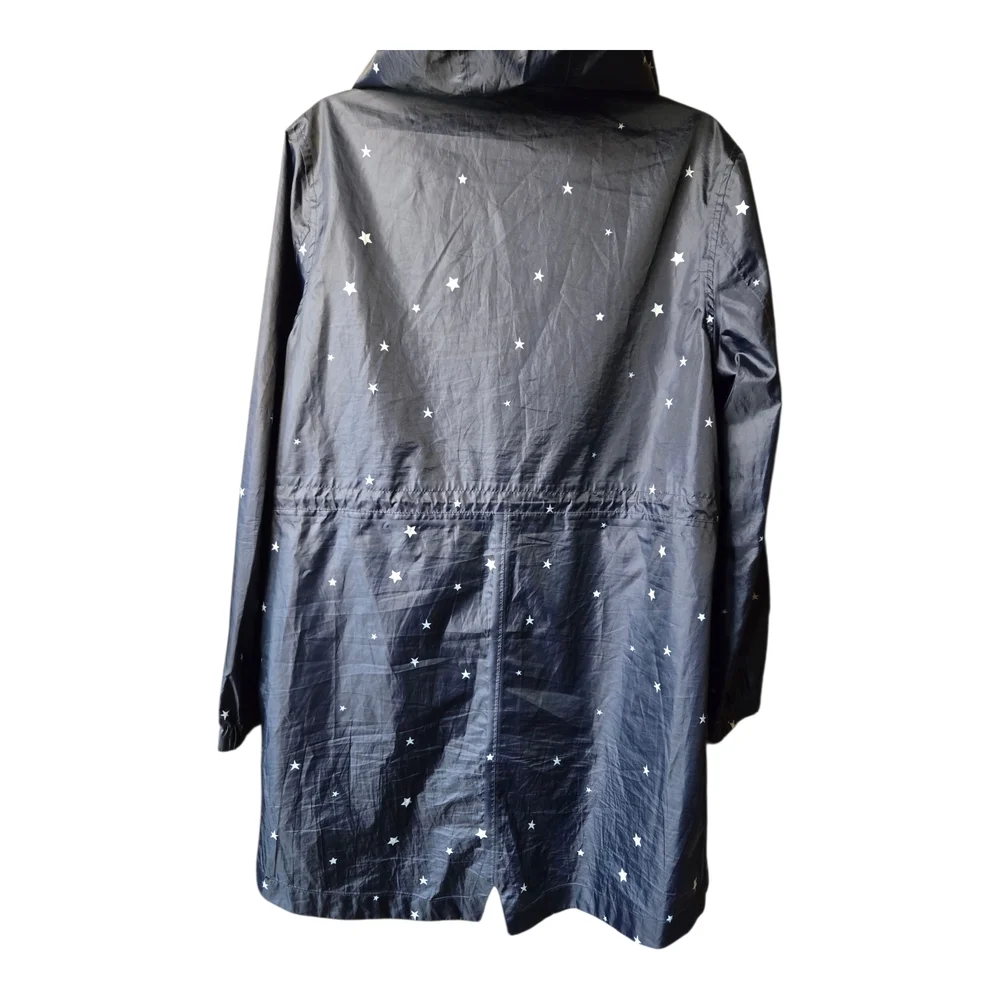 Joules Right As Rain Navy Star Print Jacket - Picture 2 of 9